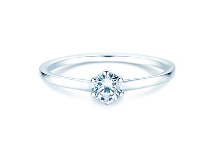 Verlovingsring Madison in platina 950/- met diamant 0,25ct G/SI