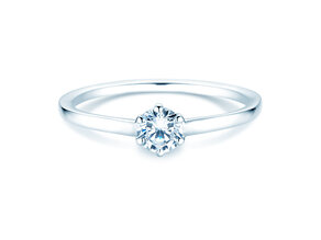 Verlovingsring Madison in platina 950/- met diamant 0,25ct G/SI