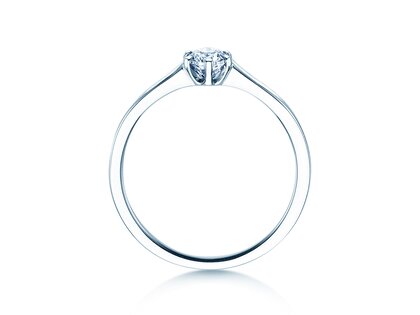 Verlovingsring Madison in platina 950/- met diamant 0,25ct G/SI