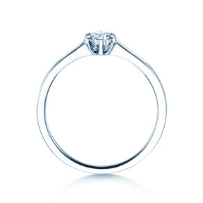 Verlovingsring Madison in platina 950/- met diamant 0,25ct G/SI