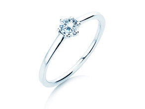 Verlovingsring Madison in platina 950/- met diamant 0,25ct G/SI