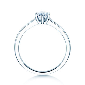 Verlovingsring Madison in 9K witgoud met diamant 0,50ct H/SI