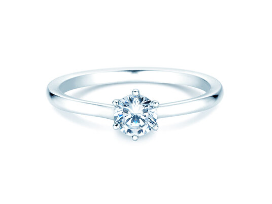 Verlovingsring Madison in 9K witgoud met Lab-grown diamant 0,50ct E/VS