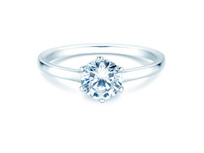 Verlovingsring Madison in 9K witgoud met diamant 1,00ct H/SI