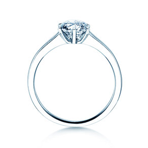 Verlovingsring Madison in 9K witgoud met diamant 1,00ct H/SI