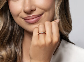 Verlovingsring Modern Petite in roségoud