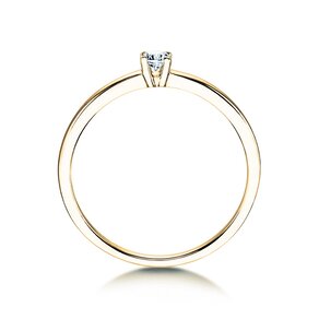 Verlovingsring Modern Petite in 14K geelgoud met diamant 0,08ct G/SI