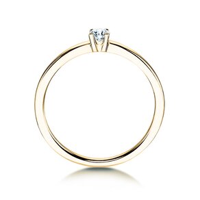 Verlovingsring Modern Petite in geelgoud