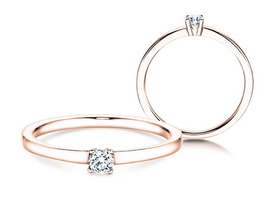 Verlovingsring Modern Petite in roségoud