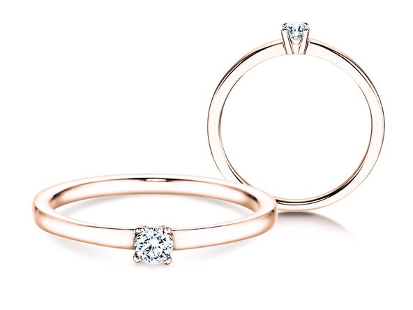 Verlovingsring Modern Petite in roségoud