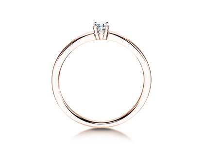 Verlovingsring Modern Petite in roségoud