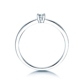 Verlovingsring Modern Petite in 14K witgoud met diamant 0,08ct G/SI