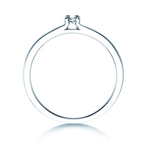 Verlovingsring Modern in zilver 925/- met diamant 0,05ct G/VS