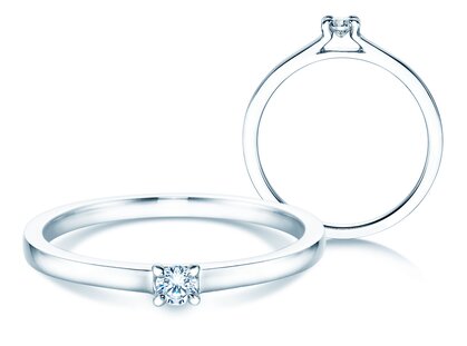 Verlovingsring Modern in zilver