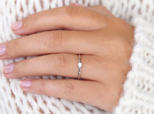 Verlovingsring Modern in zilver 925/-