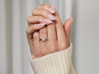 Verlovingsring Modern in 9K geelgoud met diamant 0,50ct G/SI