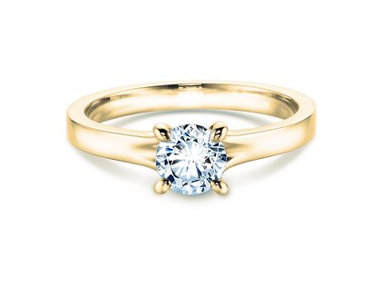 Verlovingsring Modern in 9K geelgoud met Lab-grown diamant 0,50ct E/VS