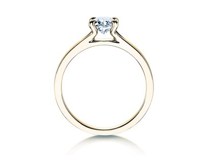 Verlovingsring Modern in 9K geelgoud met Lab-grown diamant 0,50ct E/VS