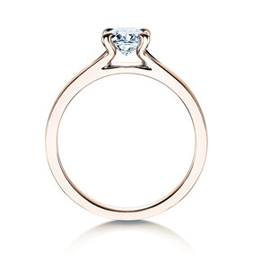 Verlovingsring Modern in 14K roségoud met diamant 0,50ct H/SI