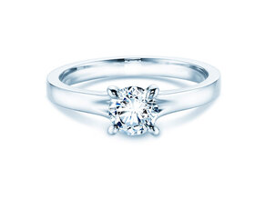 Verlovingsring Modern in 9K witgoud met Lab-grown diamant 0,50ct E/VS