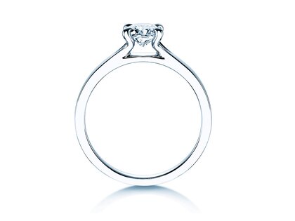 Verlovingsring Modern in 9K witgoud met Lab-grown diamant 0,50ct E/VS