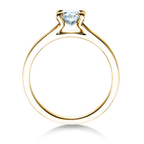 Verlovingsring Modern in 18K geelgoud met diamant 0,75ct D/IF