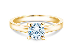 Verlovingsring Modern in 9K geelgoud met diamant 1,00ct H/SI