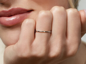 Verlovingsring Promise Petite in 9K witgoud met diamant 0,005ct G/SI