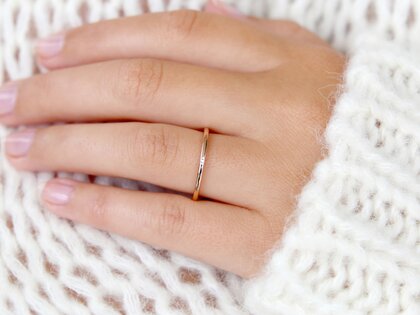 Verlovingsring Promise Petite in 14K roségoud met diamant 0,005ct G/SI