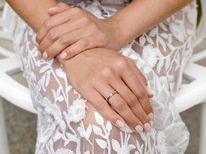 Verlovingsring Promise Petite in 14K roségoud met diamant 0,005ct G/SI