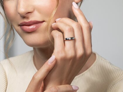 Verlovingsring Promise in zilver 925/- met diamant 0,10ct D/IF