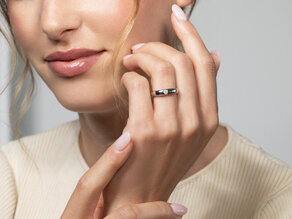 Verlovingsring Promise in zilver 925/- met diamant 0,10ct D/IF