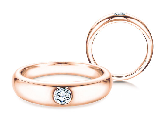 Verlovingsring Promise in 9K witgoud met diamant 0,25ct H/SI