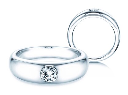 Verlovingsring Promise in platina 950/- met diamant 0,30ct G/SI