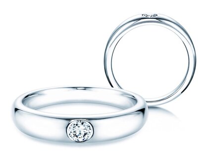 Verlovingsring Promise in zilver 925/- met diamant 0,15ct G/VS