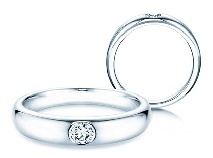 Verlovingsring Promise in zilver 925/- met diamant 0,15ct G/SI