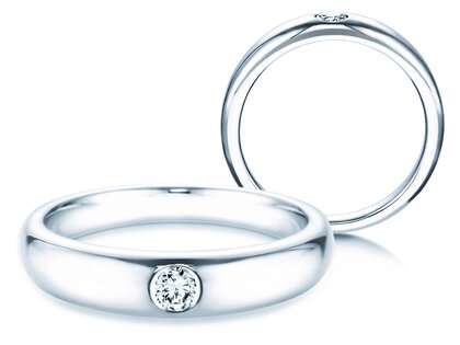Verlovingsring Promise in zilver 925/- met diamant 0,10ct D/IF