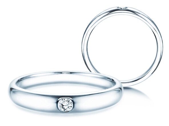 Verlovingsring Promise in zilver 925/- met diamant 0,05ct H/SI