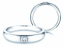 Verlovingsring Promise in zilver 925/- met diamant 0,10ct G/SI