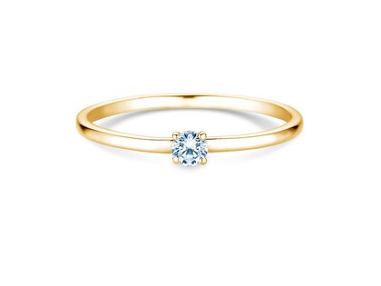 Verlovingsring Pure in 14K geelgoud met diamant 0,08ct G/SI