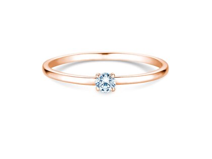 Verlovingsring Pure in 18K roségoud met diamant 0,08ct G/SI