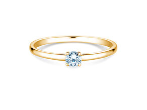 Verlovingsring Pure in 14K geelgoud met diamant 0,13ct G/SI