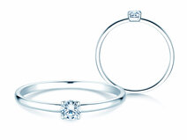 Verlovingsring Pure in 14K witgoud met diamant 0,13ct G/SI