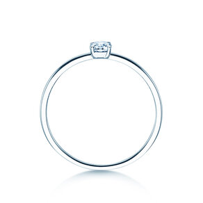Verlovingsring Pure in 14K witgoud met diamant 0,13ct G/SI