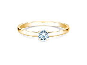 Verlovingsring Pure in 9K geelgoud met diamant 0,23ct G/SI