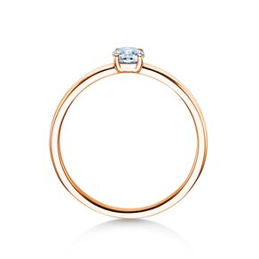 Verlovingsring Pure in 9K roségoud met diamant 0,23ct G/SI