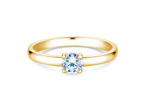 Verlovingsring Pure in 14K geelgoud met diamant 0,30ct G/SI