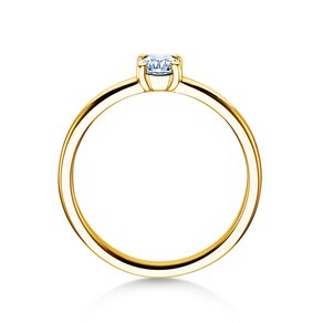 Verlovingsring Pure in 14K geelgoud met diamant 0,30ct G/SI