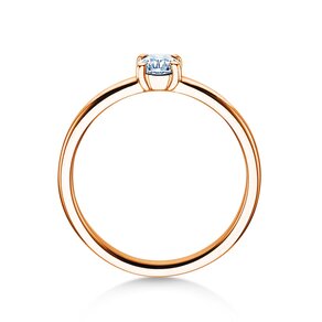 Verlovingsring Pure in 14K roségoud met diamant 0,30ct H/SI