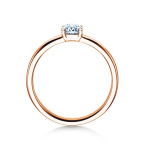 Verlovingsring Pure in 14K roségoud met diamant 0,50ct H/SI